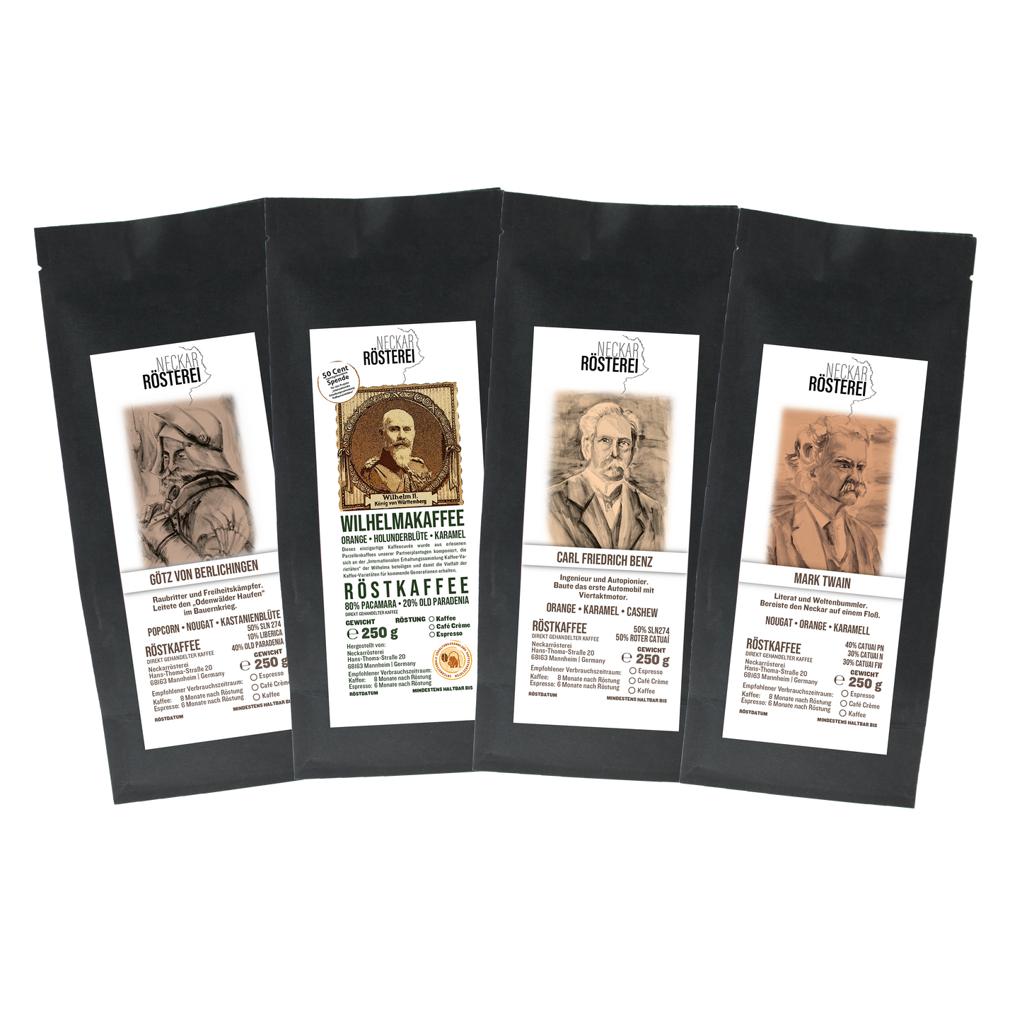 Neckarrösterei tasting package of 4 